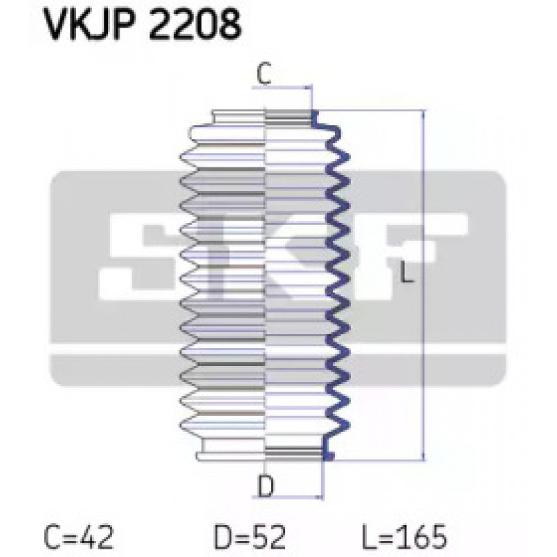 VKJP 2208 SKF - Пильовик привідного валу